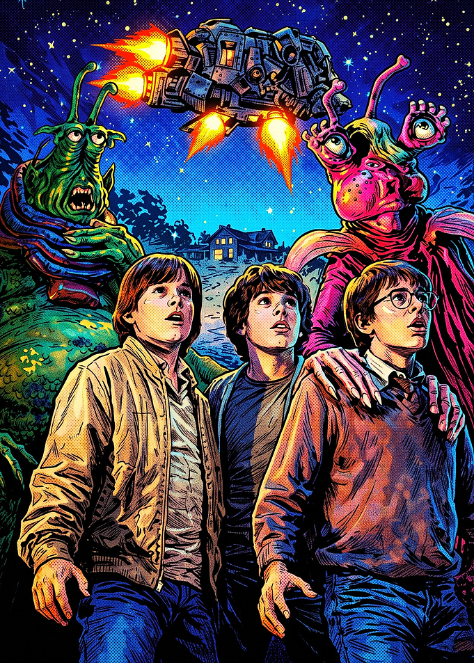 Retro Sci-Fi Adventure Poster