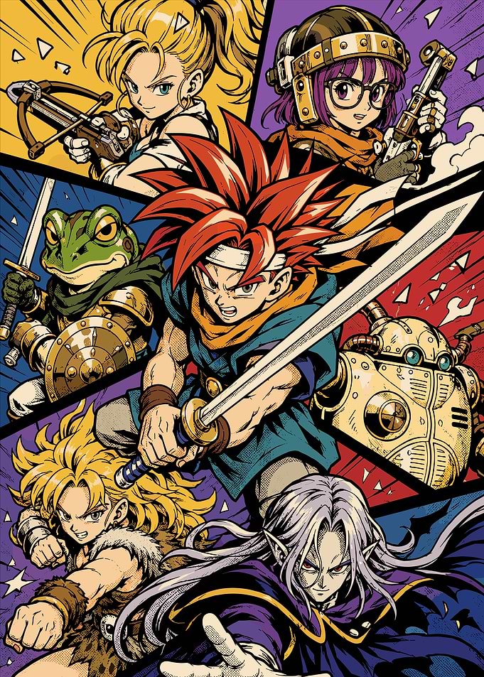 Chrono Trigger Character Ensemble Art