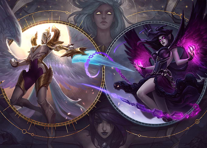League of Legends - Kayle and Morgana, Fallen Sisters