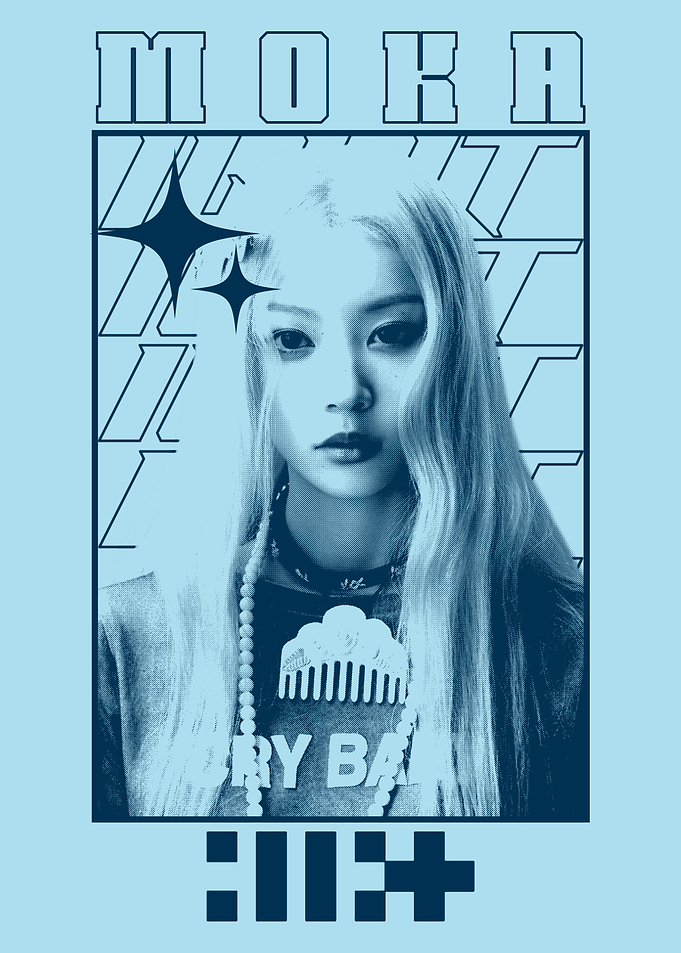 Moka K-pop Idol Graphic Poster