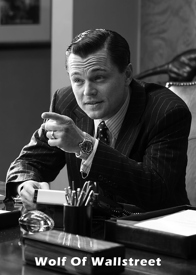 Leonardo DiCaprio in The Wolf of Wall Street