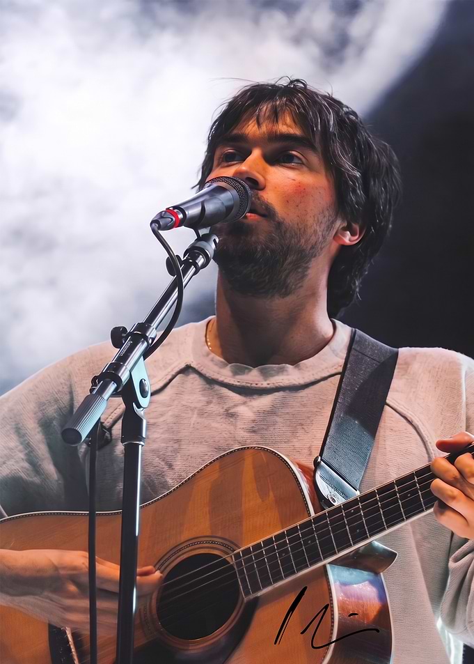 Alex G Performing with Acoustic Guitar