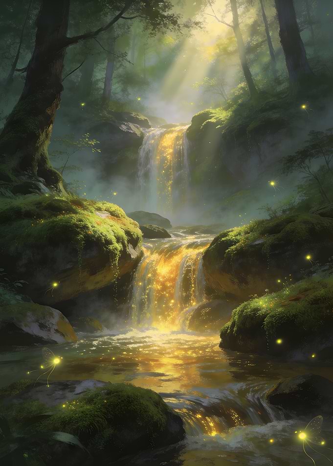 Golden Forest Waterfall