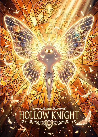 Hollow Knight Radiance Stained Glass Art