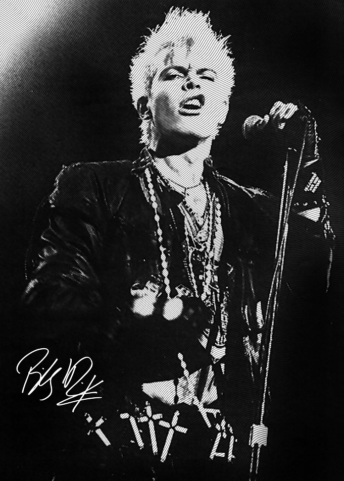 Billy Idol Punk Rock Portrait