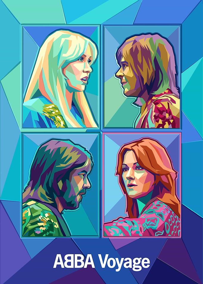 ABBA Voyage Pop Art Poster