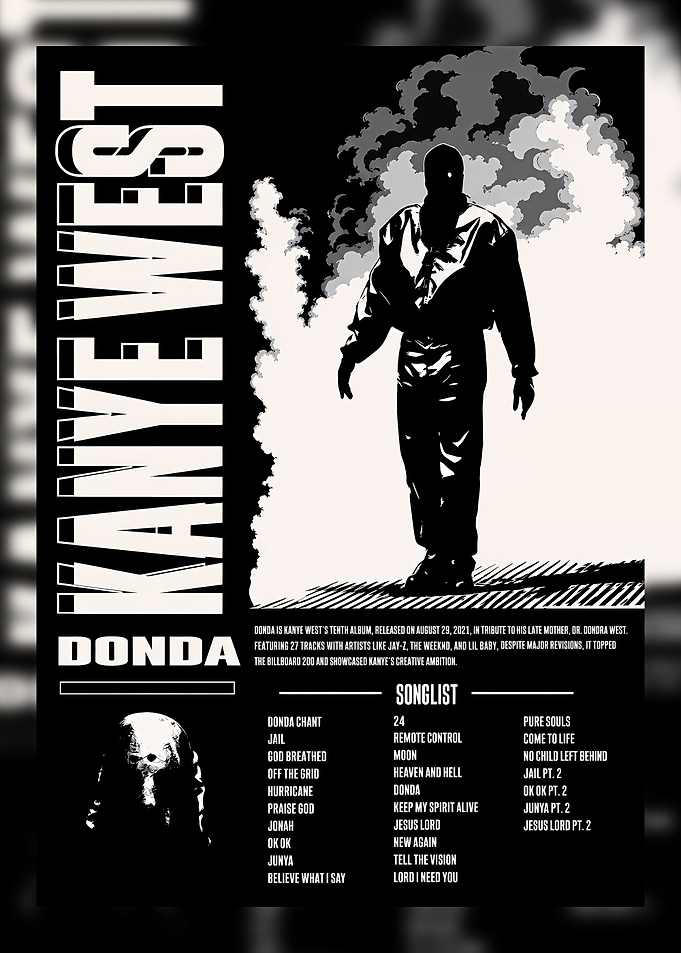 Kanye West Donda Album Poster