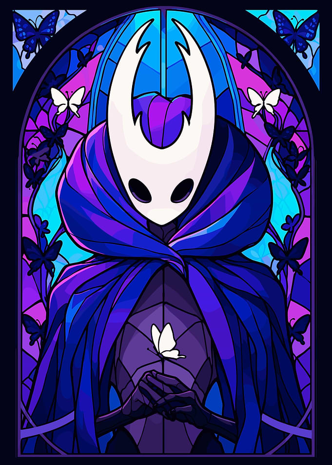 Hollow Knight Stained Glass Art