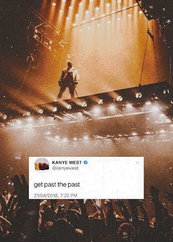 Kanye West Concert Tweet Poster