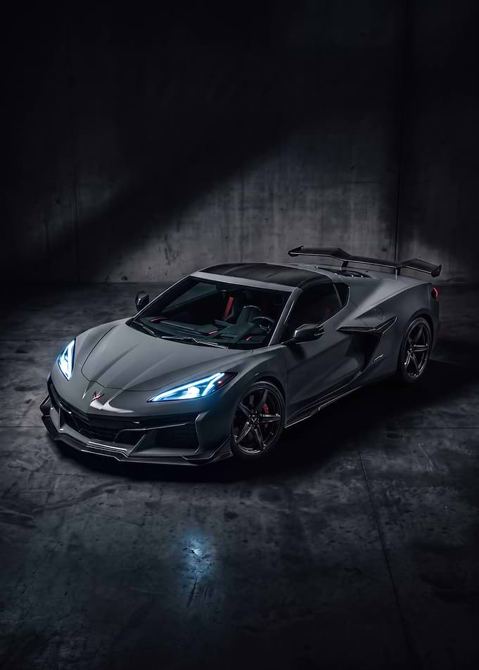 Grey Chevrolet Corvette Z06 Supercar