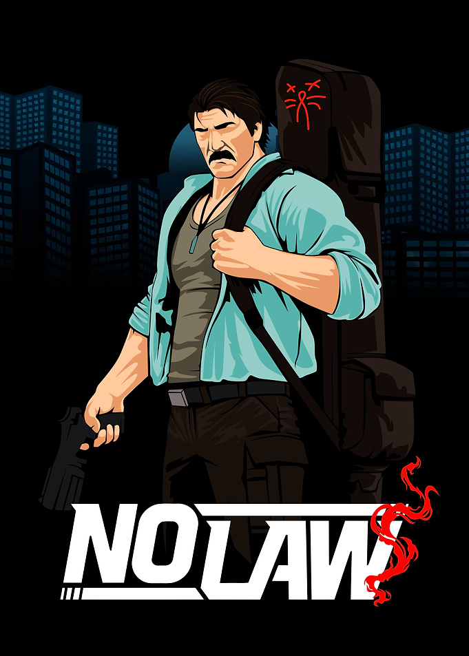 No Law Vigilante Illustration