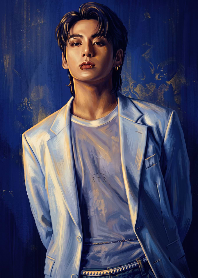 Digital Portrait of Jungkook from BTS