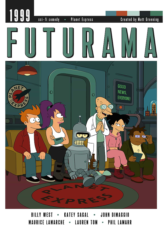 Futurama Cast Poster