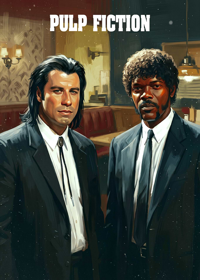 Pulp Fiction Vincent and Jules Poster