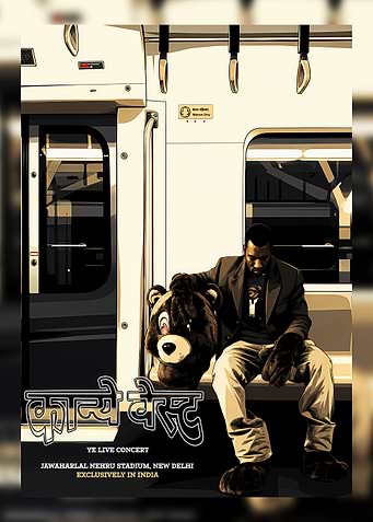 Kanye West Concert Poster India