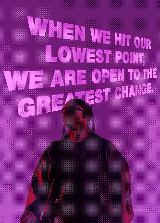 Travis Scott Inspirational Quote Poster