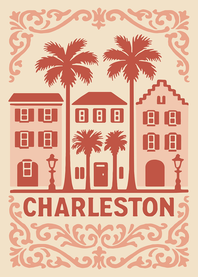 Charleston South Carolina Travel Poster