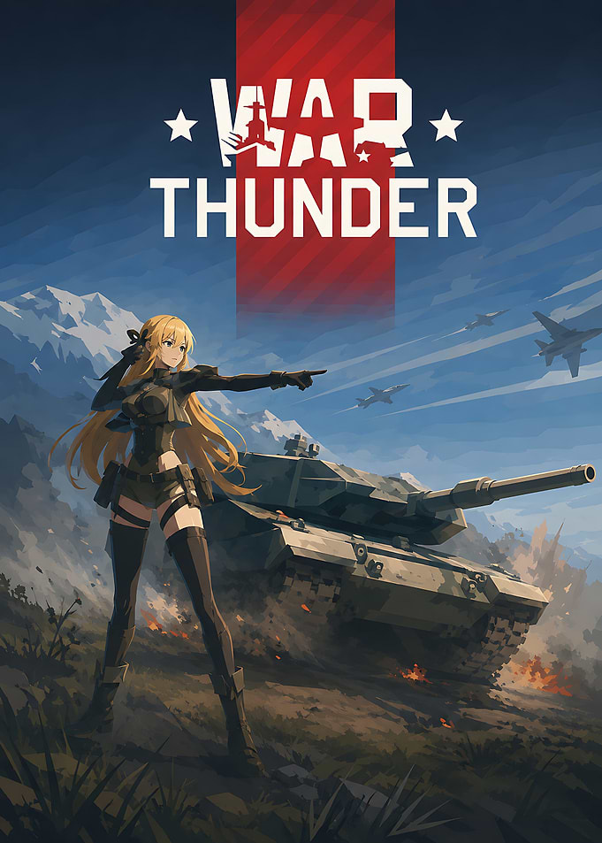 War Thunder Anime Style Poster