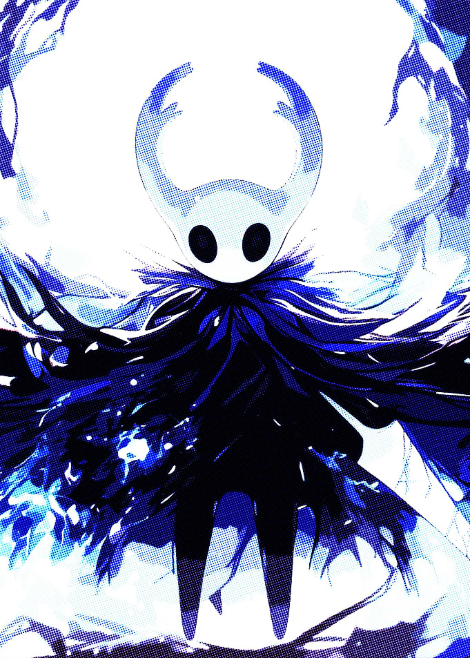 Hollow Knight Blue Aura Illustration