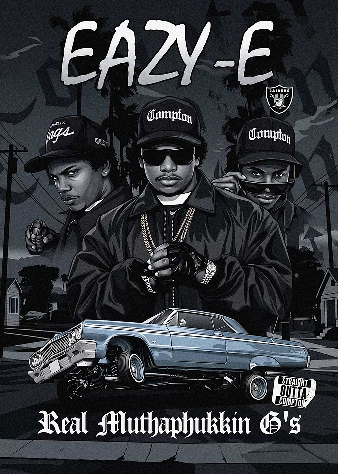 Eazy E Tribute Illustration Art Poster