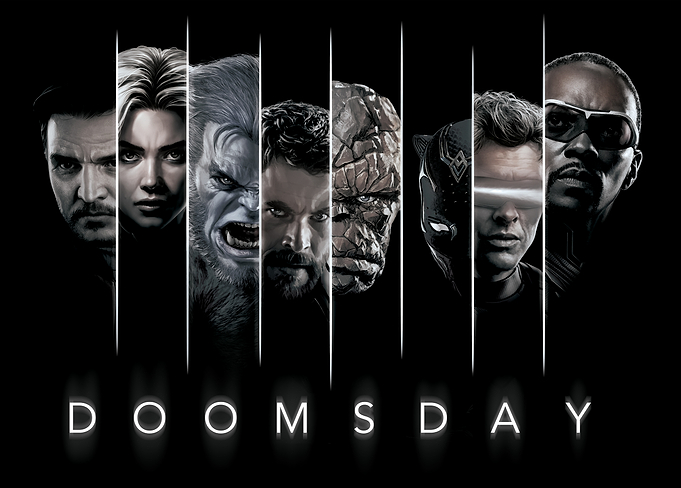 Avengers: Doomsday - Character Strips Poster