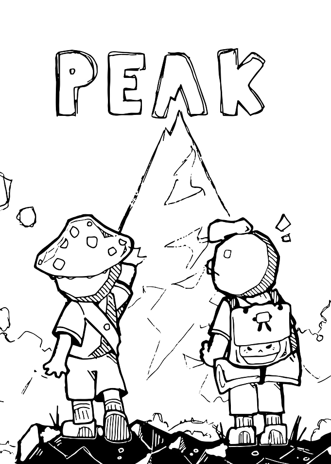 Two Hikers Reaching the Peak