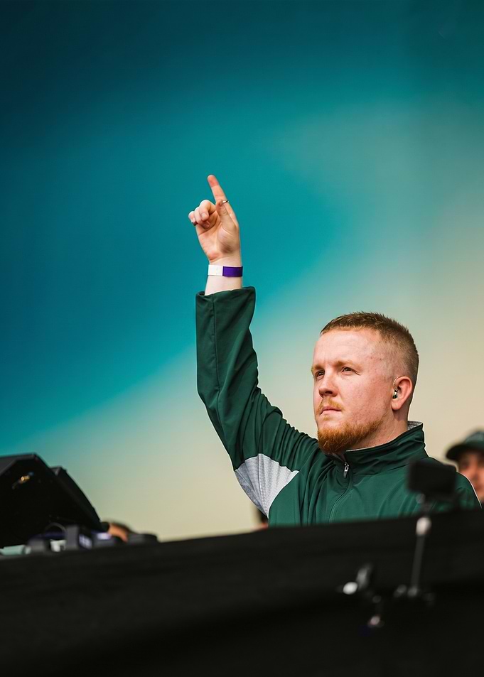 DJ CHRIS STUSSY performing at music festival