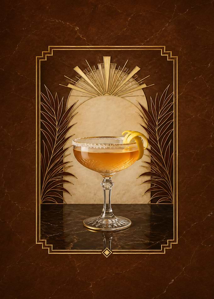 Art Deco Sidecar Cocktail