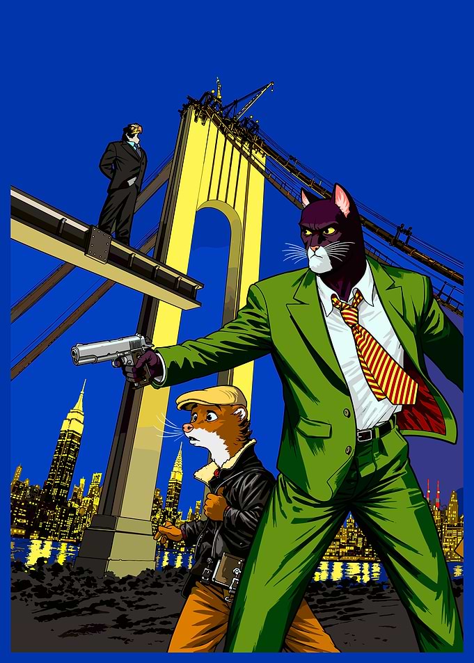 Blacksad Comic Book Cover Art