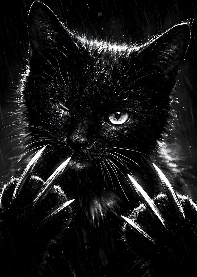 Black Cat with Sharp Claws game