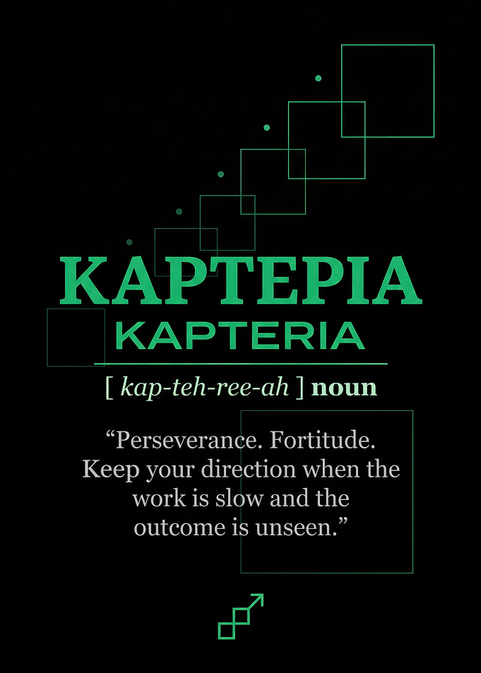 Kapteria Inspirational Definition Poster