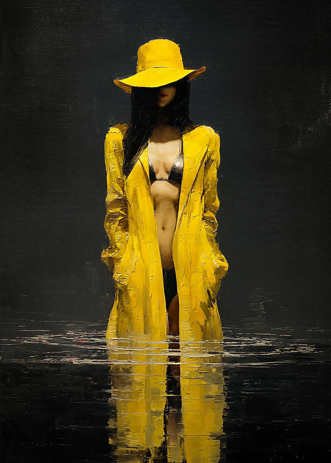 Hat and Coat in Water One Body, Two Shadows
