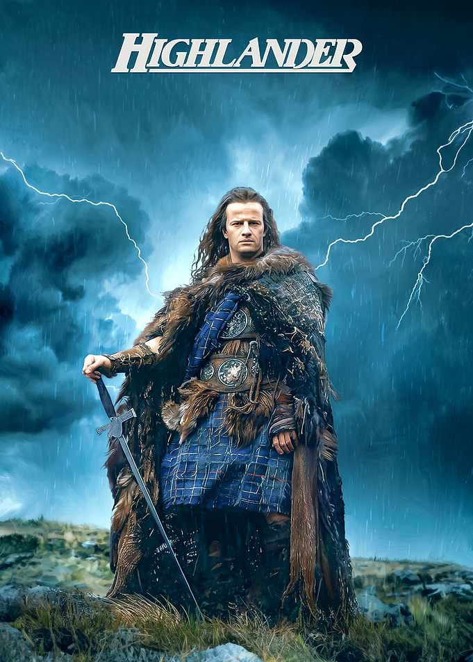 Highlander Movie Poster Featuring Connor MacLeod