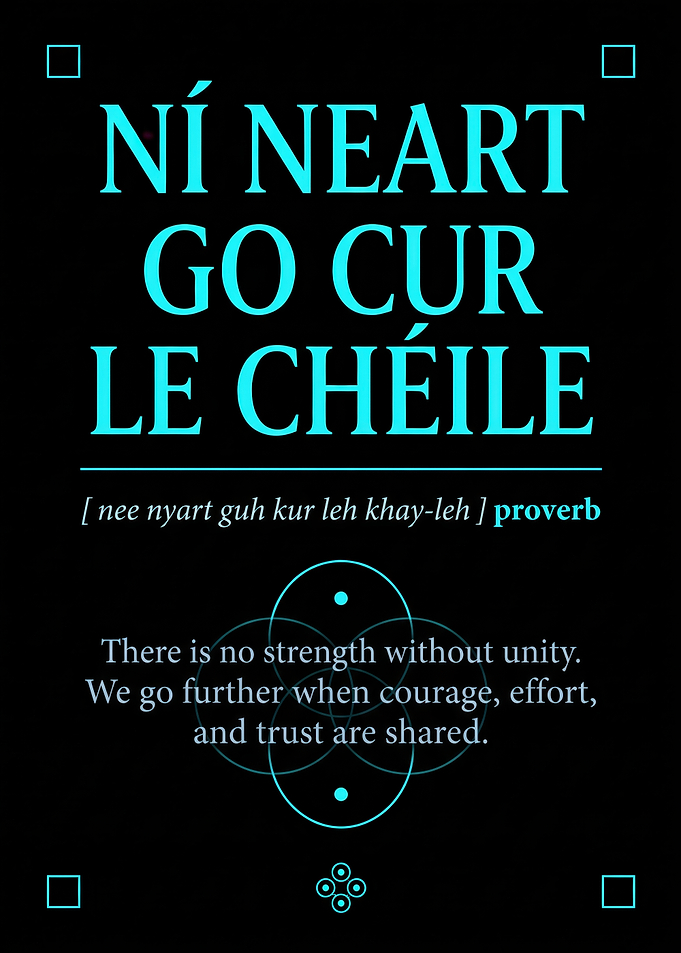 Irish Proverb Unity Poster