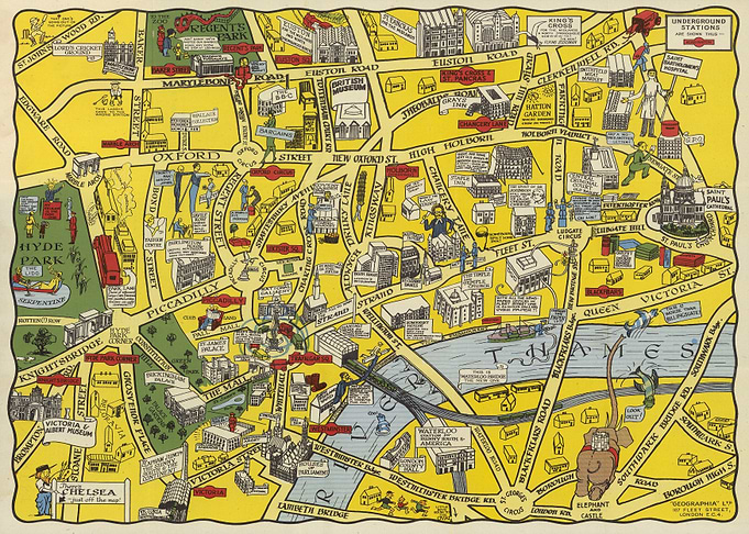 The new Pictorial map of London (1935)