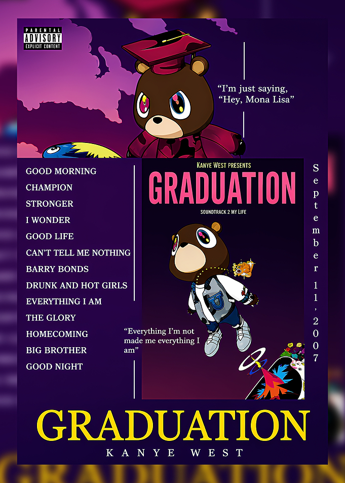 Kanye West Graduation Album Poster