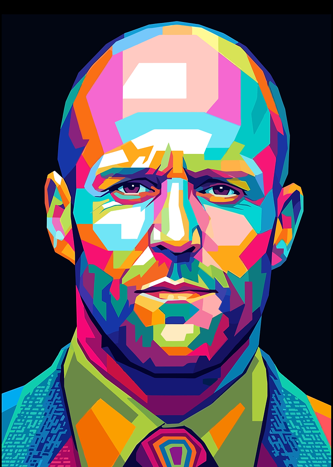 Jason Statham Pop Art Portrait
