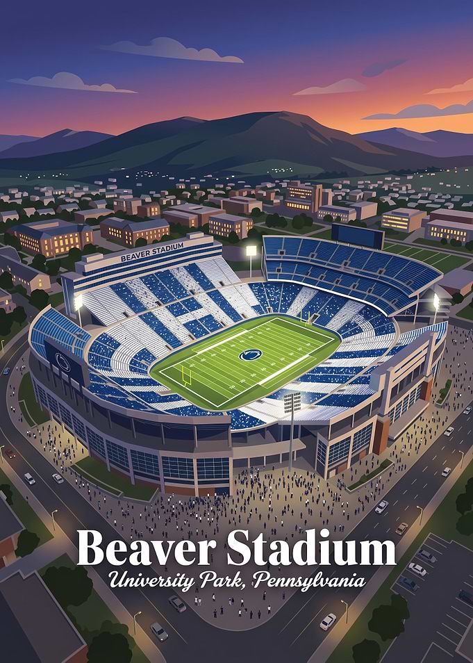 Beaver Stadium University Park Poster