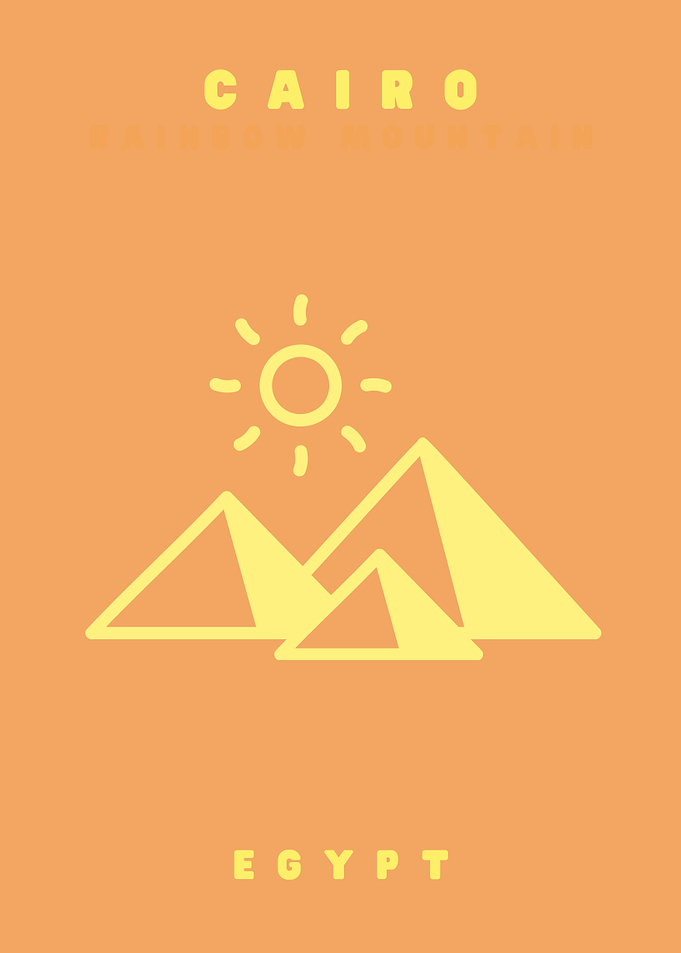 Minimalist Cairo Egypt Travel Poster