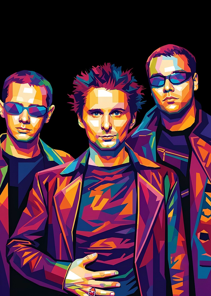 Muse Band Members WPAP Pop Art