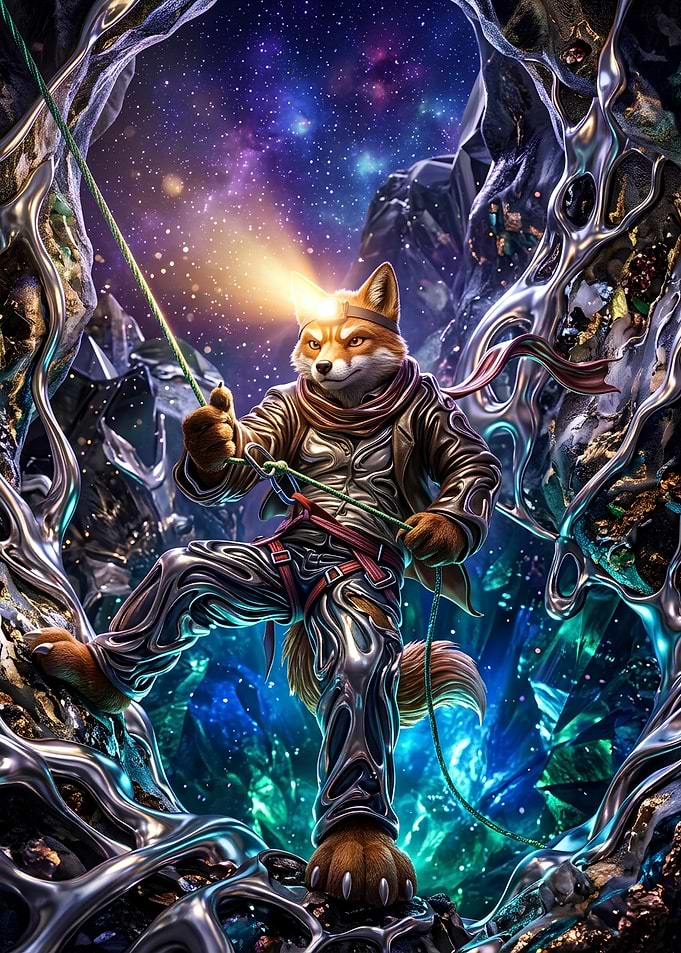 Fox Explorer in Crystal Cave