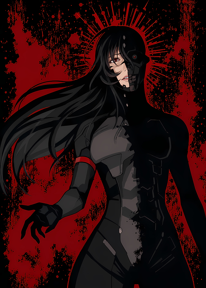 SIGNALIS Cyborg Anime Girl Dark Portrait