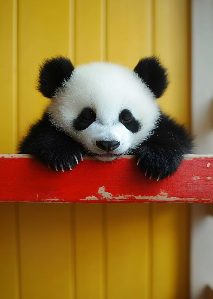 Cute Baby Panda Resting