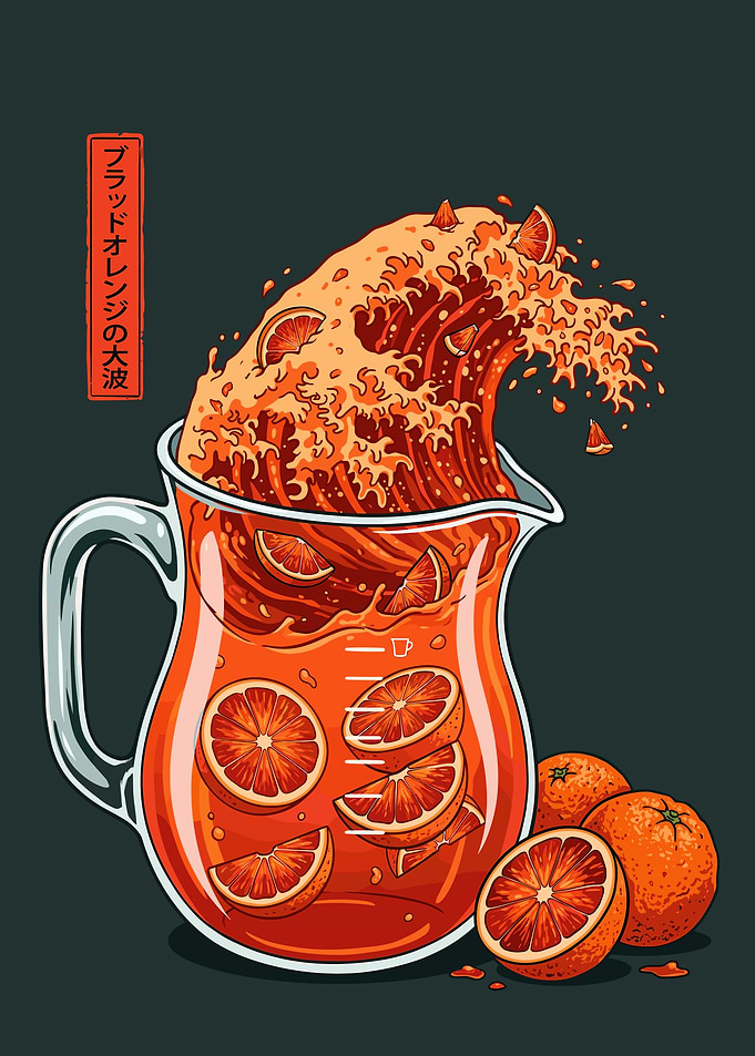 Great Wave Blood Orange Juice
