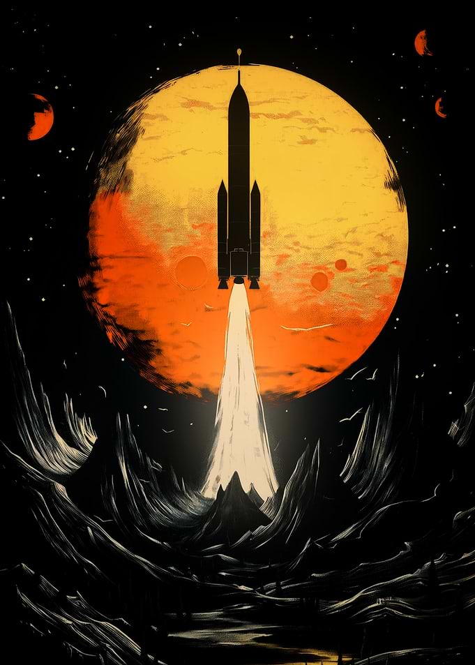 Rocket Launching from Alien Planet