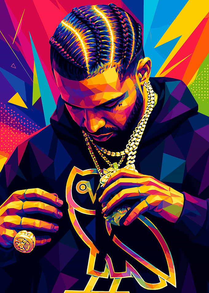 Drake OVO Pop Art Portrait