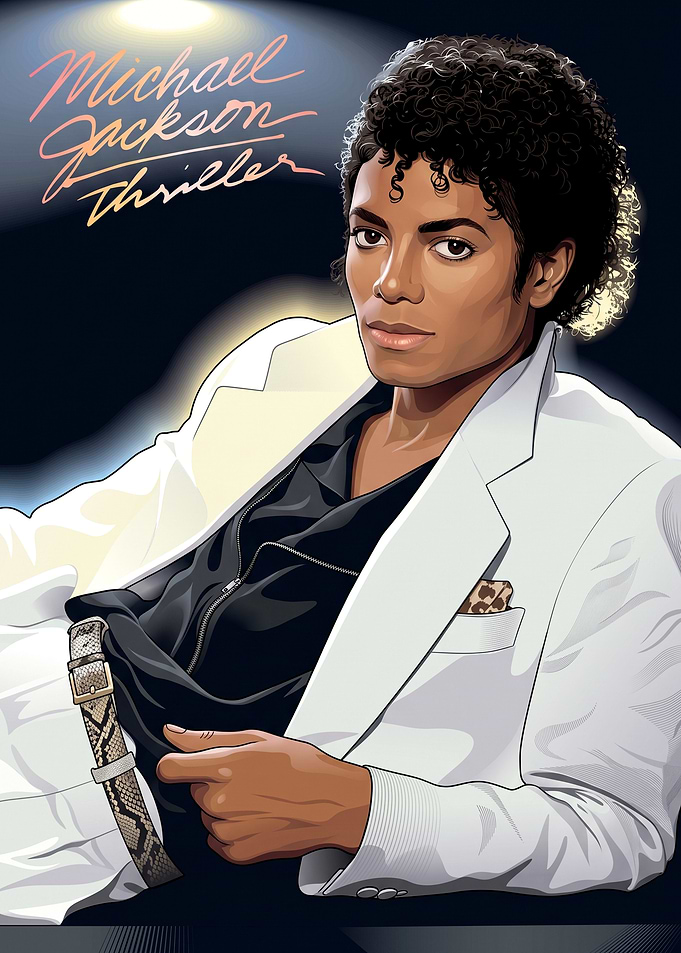 Michael Jackson Thriller Album Art Poster