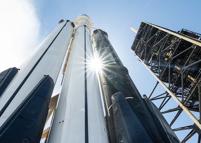 SpaceX Falcon Heavy Rocket Launchpad View