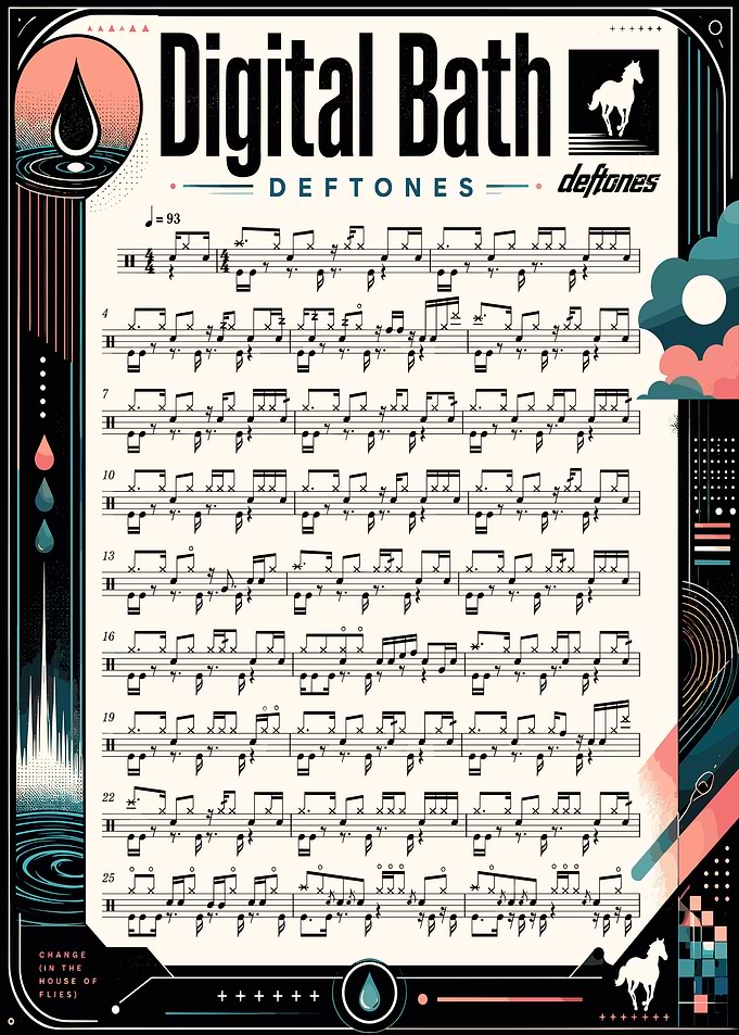 Deftones Digital Bath Drum Sheet Music