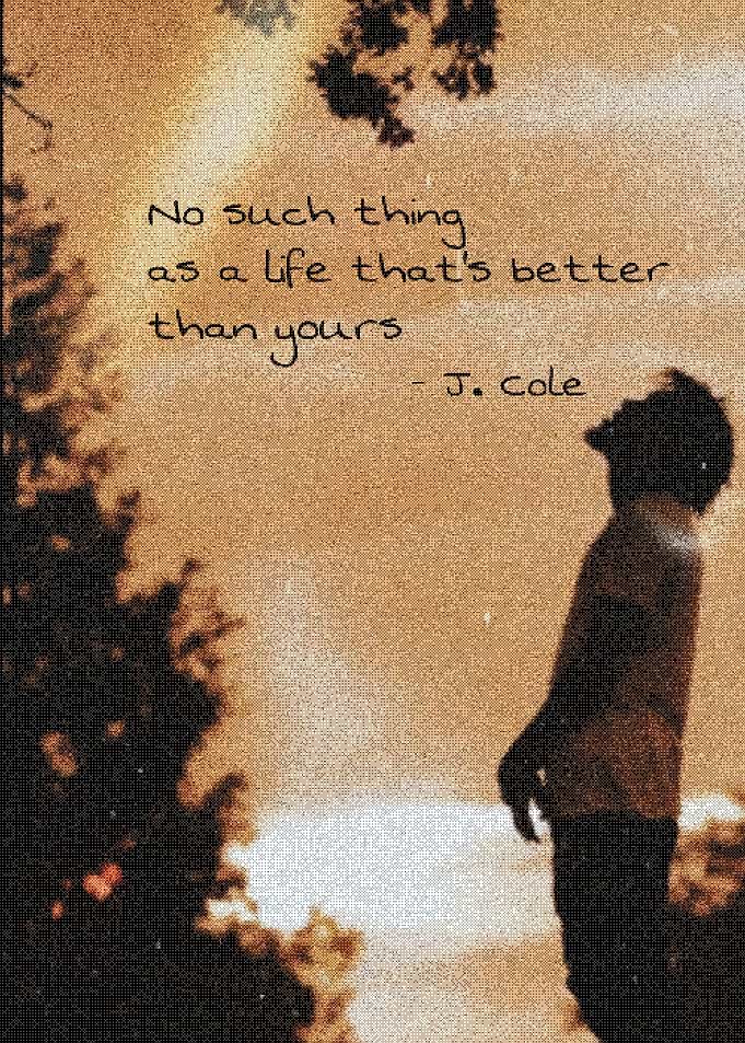 J. Cole Inspirational Quote Poster
